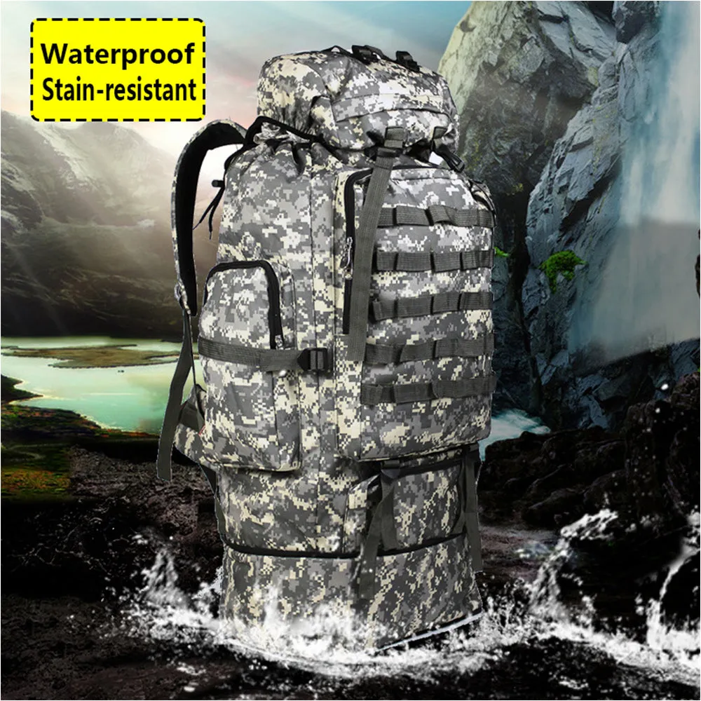 100L Large Military Tactical Camouflage Softback Unisex Hiking Bag