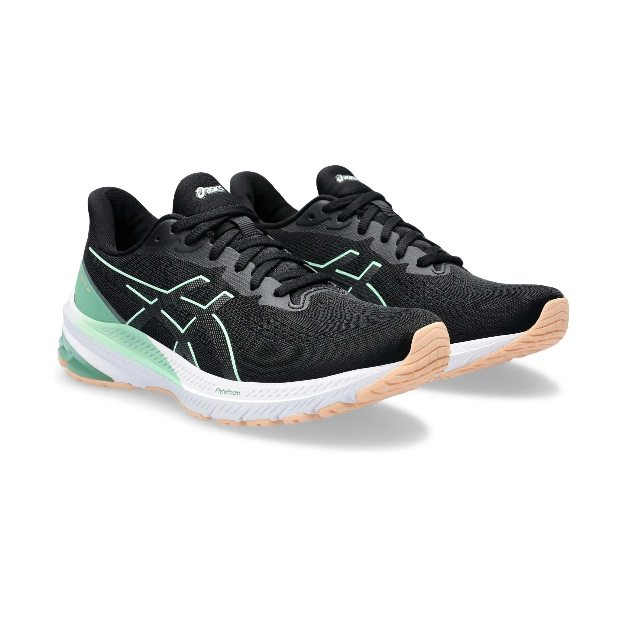 Asics | Women's GT-1000 12 Running Shoes - Black/Mint Tint