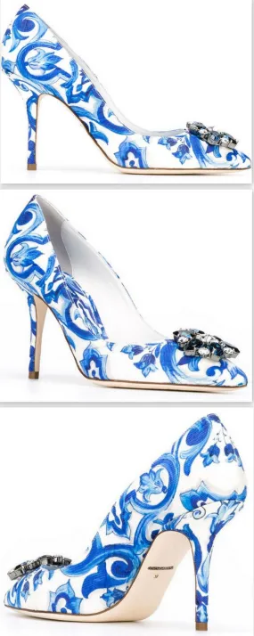 'Bellucci Majolica' Embellished Pumps