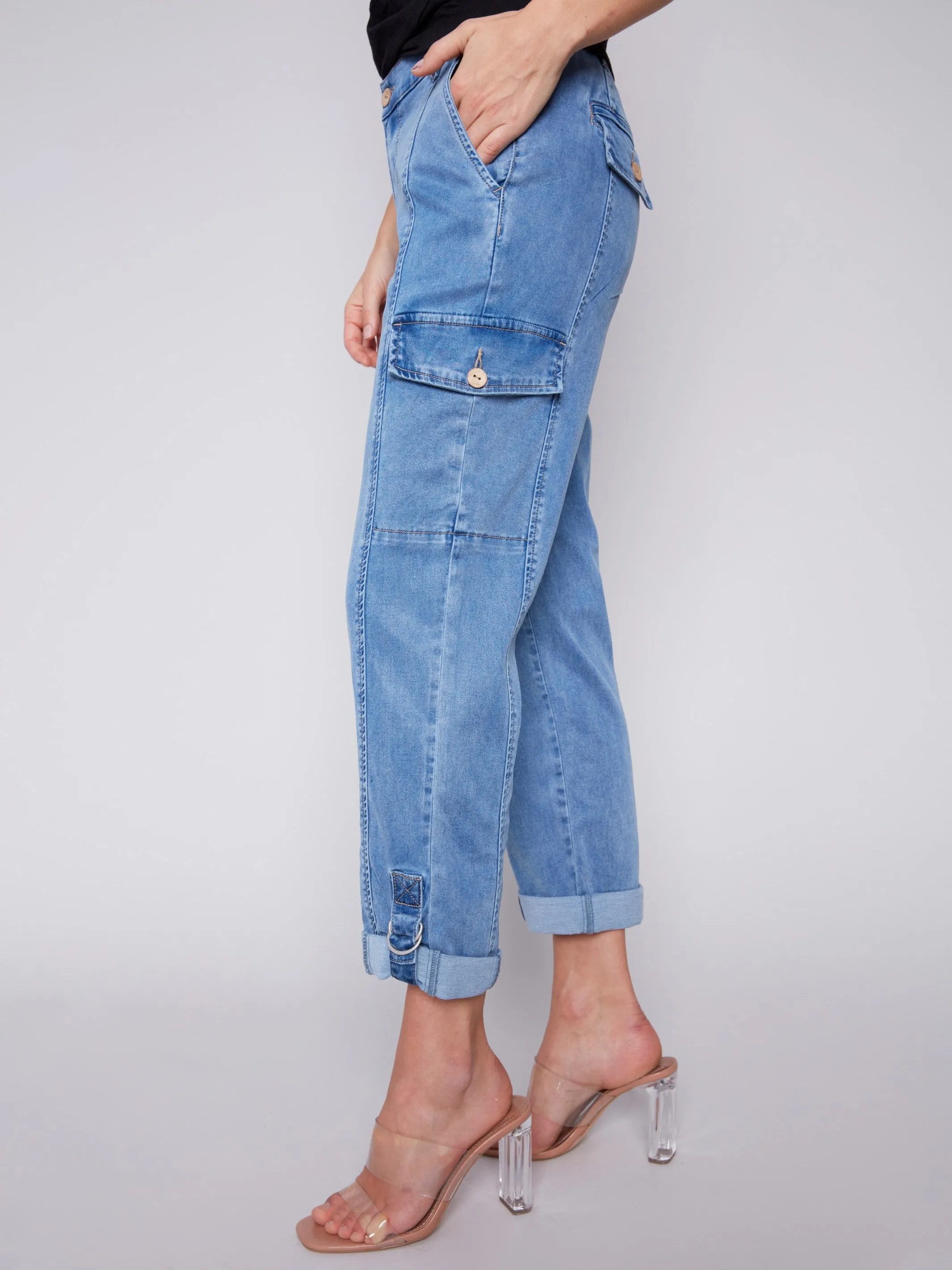 Canvas Cargo Pants - Chambray