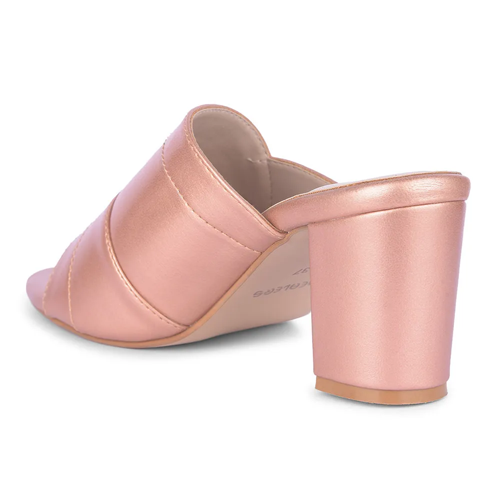 Healers Peach Block Heels For Women LSF-4 By Liberty