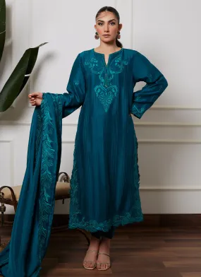 Heqet Emerald Shirt And Dupatta