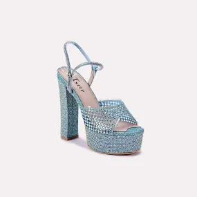 June Blue High Heel Sandals 0421148