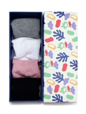 No Show Women Solids | Box Of 4 Pairs | Ballerina Socks