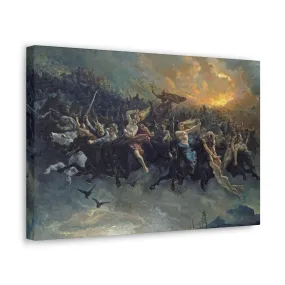 The Wild Hunt of Odin - Canvas Wrap